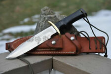LOM BEAUTIFUL HANDMADE D-2 STEEL G-10 MICARTA HUNTING BOWIE KNIFE WITH SHEATH picture