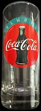 Vintage Always Coca-Cola Logo Button Design Coke Drinking Glass. 6.5” Tall. picture