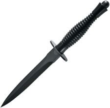 Fox Fairbairn Fixed Blade Knife Black Aluminum Bohler N690 Spear Pt Blade picture