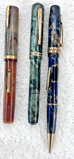 Vintage Waterman, Diamond, Stratford Fountain Pens (Set of 3) picture