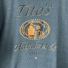 TITOS Handmade Vodka Gray Fleece Sweatshirt Pullover Men's 4XL  NWOT picture