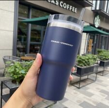 Starbucks Light Pink Stainless Steel Vacuum Car Hold Straw Cups Tumbler picture