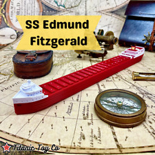 12” SS Edmund Fitzgerald Model, Freighter Model, Titanic Toy Co Titanic Model picture