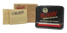 RAW 79mm Adjustable Automatic Metal Rolling Box Cigarette Smoking - Black   picture