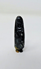 Native American Corn Maiden Hand Carved Black picture