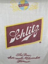 Vintage Schlitz Milwaukee Beer Brewing Advertising Beach Towel Cotton 50x32in picture