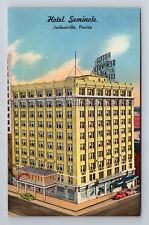 Jacksonville FL-Florida, Hotel Seminole, Advertising, Vintage Souvenir Postcard picture