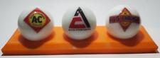 1 Super Nice Set of 3 Allis Chalmers Glass Marbles with Stand picture