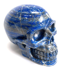Home Decor , 5.5'' Natural Lapis Lazuli Carved Crystal Skull , Crystal Healing picture