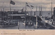 1906 Water Front Boats in Harbor Key West FL VINTAGE POSTCARD UNB picture
