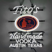 Tito's Handmade Vodka Neon Sign 19x15 Lamp Beer Bar Pub Store Wall Decor picture