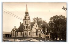 Postcard Congregational Church, North Anson, ME RPPC C72 picture
