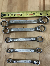 Vintage Indestro Deep Offset Box End Wrench Set 5pc (Made in USA)1/4