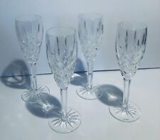4 WATERFORD ARAGLIN FLUTE CHAMPAGNE Crystal Glasses Product of Ireland Vtg 8.5” picture