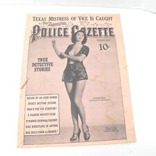 VINTAGE 1941 POLICE GAZETTE NEWSPAPER SPORTS ARTICLES PINUP CLASSIFIED STORIES  picture