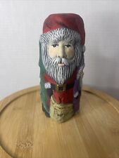 Vintage Ceramic Hand Painted Santa  Figure 6.5” Signed Judy’s Place picture