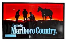Vintage 1995 Marlboro Neon Sign 16” x 27” Everbrite “Come To Marlboro Country” picture