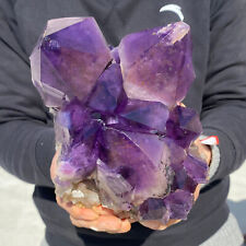6.4lb Large Natural Amethyst geode quartz cluster crystal specimen Healing picture