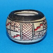Vintage Miniature Acoma Pueblo N.M. Geometric Polychrome Pot Bowl Unsigned picture