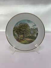 Vintage Porcelain Beautiful Fall Scene Collectors Plate picture