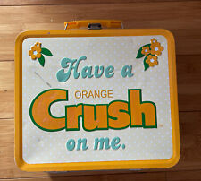Vintage Have A Orange CRUSH On Me Lunch Box Tin picture