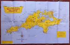 c.1960 Rottnest Island, near Perth, Western Australia Pictorial Tourist Map. picture