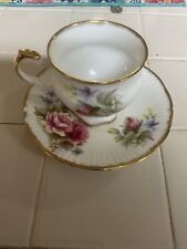 Vintage Elizabethan Fine Bone China England Tea Cup and Saucer Floral Rose  picture
