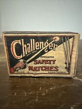 Antique Challenger SAFETY MATCHES MATCH BOX - Made In USSR picture
