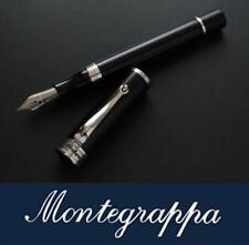  Montegrappa Fountain Pen Ducale Black Silver Japan seller; picture