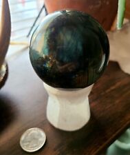Labradorite Sphere Crystal Stone Huge Beautiful Flash 8 In Diam Selenite Stand picture