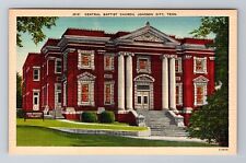 Johnson City TN-Tennessee, Central Baptist Church, Vintage Souvenir Postcard picture