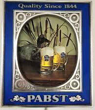 VINTAGE PABST BLUE RIBBON LIGHTED BEER SIGN WITH DUCK DECOY NR picture
