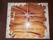 1957 Lincoln Prestige Brochure- Premiere, Capri, Original 57- Huge Size picture