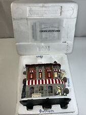 Hawthorne Village Ice Cream Parlor Norman Rockwell Series w/ Lighting COA picture