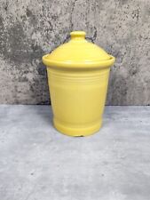 Fiesta Sunflower Yellow Canister 1 Qt  Vintage 7.5