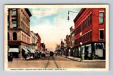 Corning NY-New York, Market Street Looking East From Pine Vintage c1921 Postcard picture