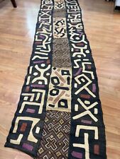genuine 9 feet African (Congo) Kuba Raffia cloth fabric, natural woven handmade picture