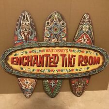 VTG Walt Disney’s Enchanted Tiki Room Sign Wall Plaque Preowned Excellent picture