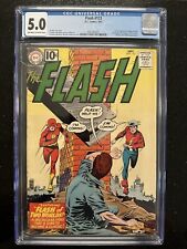 FLASH #123 (1961) 1st EARTH 2 CGC VG/FN 5.0 OW/W UNRESTORED picture
