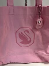 Swarovski  Iconic Swan Pink Canvas Tote Bag With Charm 5690047 picture