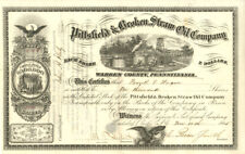 Pittsfield and Broken Straw Oil Co. - 1865 dated Pennsylvania Oil Stock Certific picture
