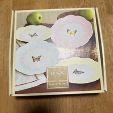 LENOX Butterfly Meadow Colors Louse Le Luyer Set 4-Pack Dessert Plates Rare (new picture