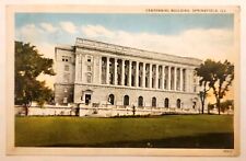 Centennial Building Springfield Illinois IL Postcard UNP Linen Street view  picture