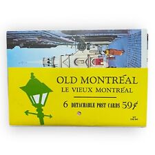 Old Montreal Le Vieux Montreal 6 Detachable Postcards Senicard Plastichrome 1960 picture