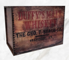 George T. Stagg Wooden Box - Stagg Bourbon Wood Advertising Crate Display picture