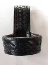 Vintage Leather Safariland Flashlight Holster Basket Weave 2 Snaps 2