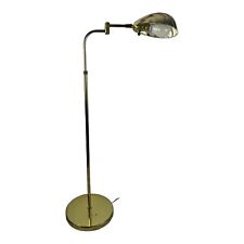 Vintage Brass Copper Pharmacy Lamp in the Style of Koch & Lowy Clam Shell Shade picture