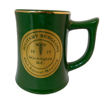 Military Doctors Surgeons Mug 84th Annual Meeting Cup Medical Buntingware Green picture