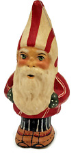 Vaillancourt Miniature Gnome with Candy Canes Chalkware Holiday Figurine 2002 picture