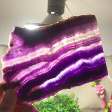425g Stunning-Natural-Colorful-Slice-Fluorite-Crystal-Stone-purple-Fluorite 02 picture